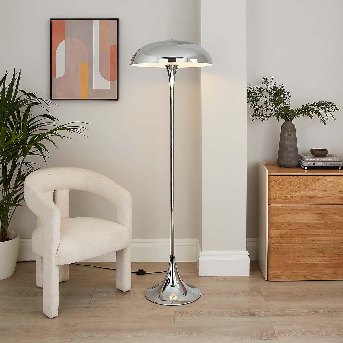 Elements Lennon Industrial 2 Light Floor Lamp