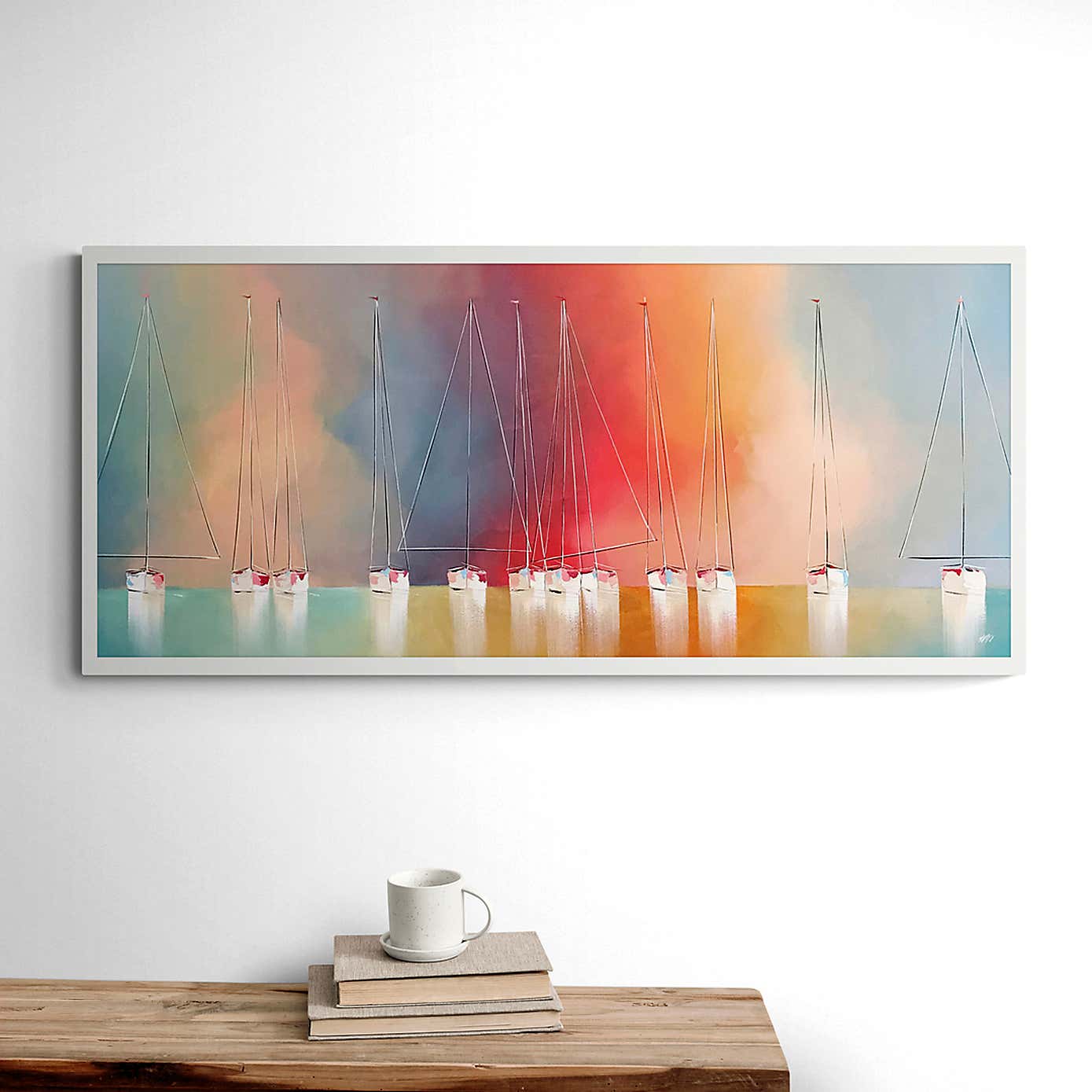 Un ete en Mer Framed Print