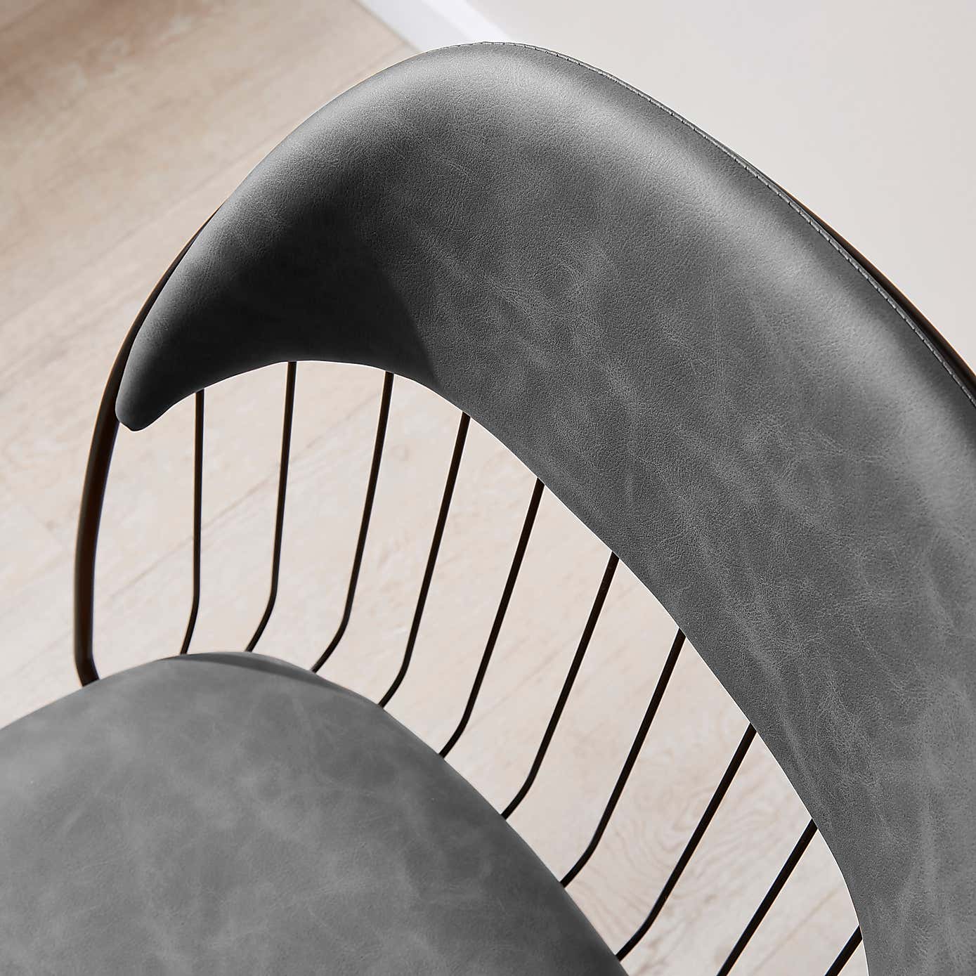 Marcela Set of 2 Chairs, Tan Faux Leather