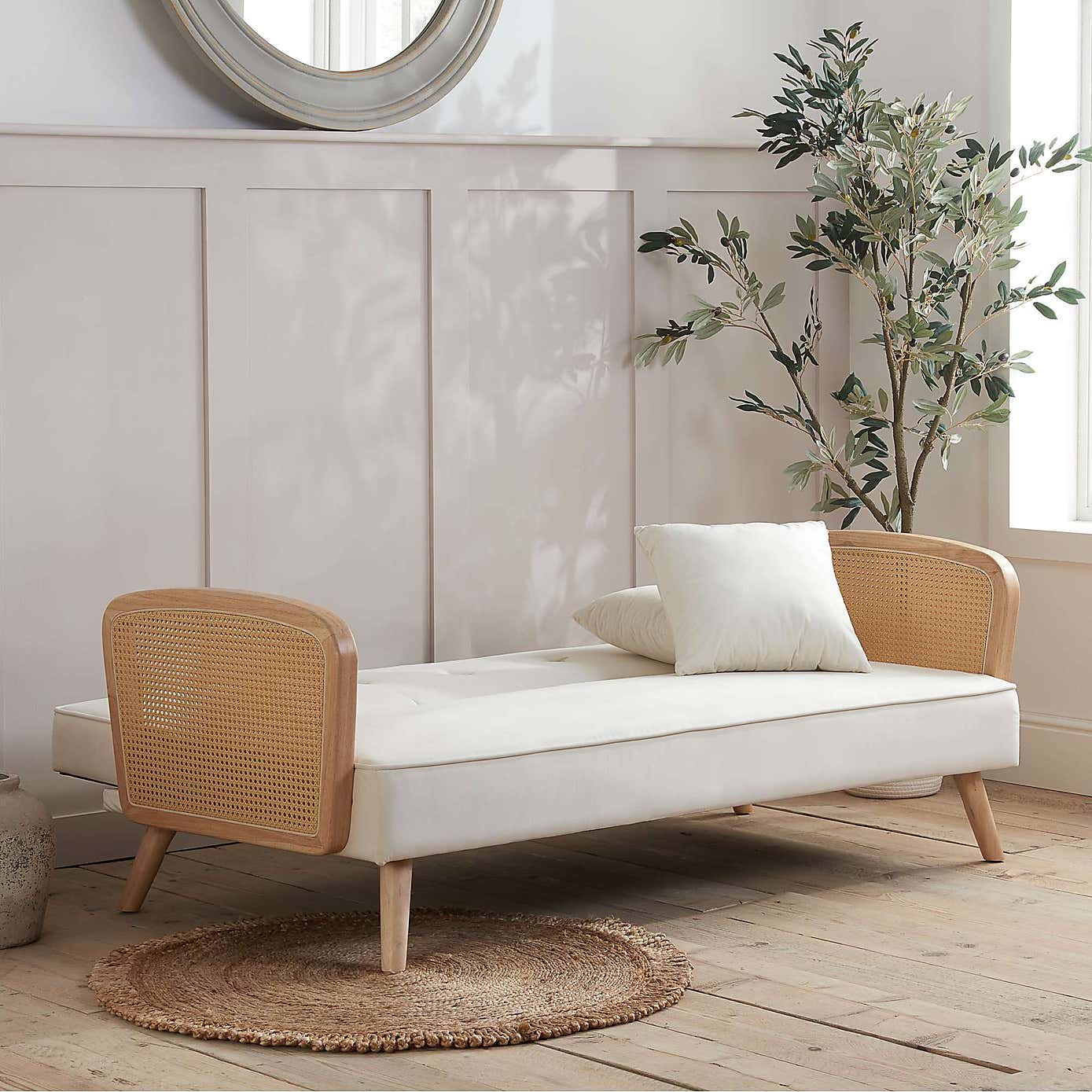 Mila Sofa Bed, Rattan