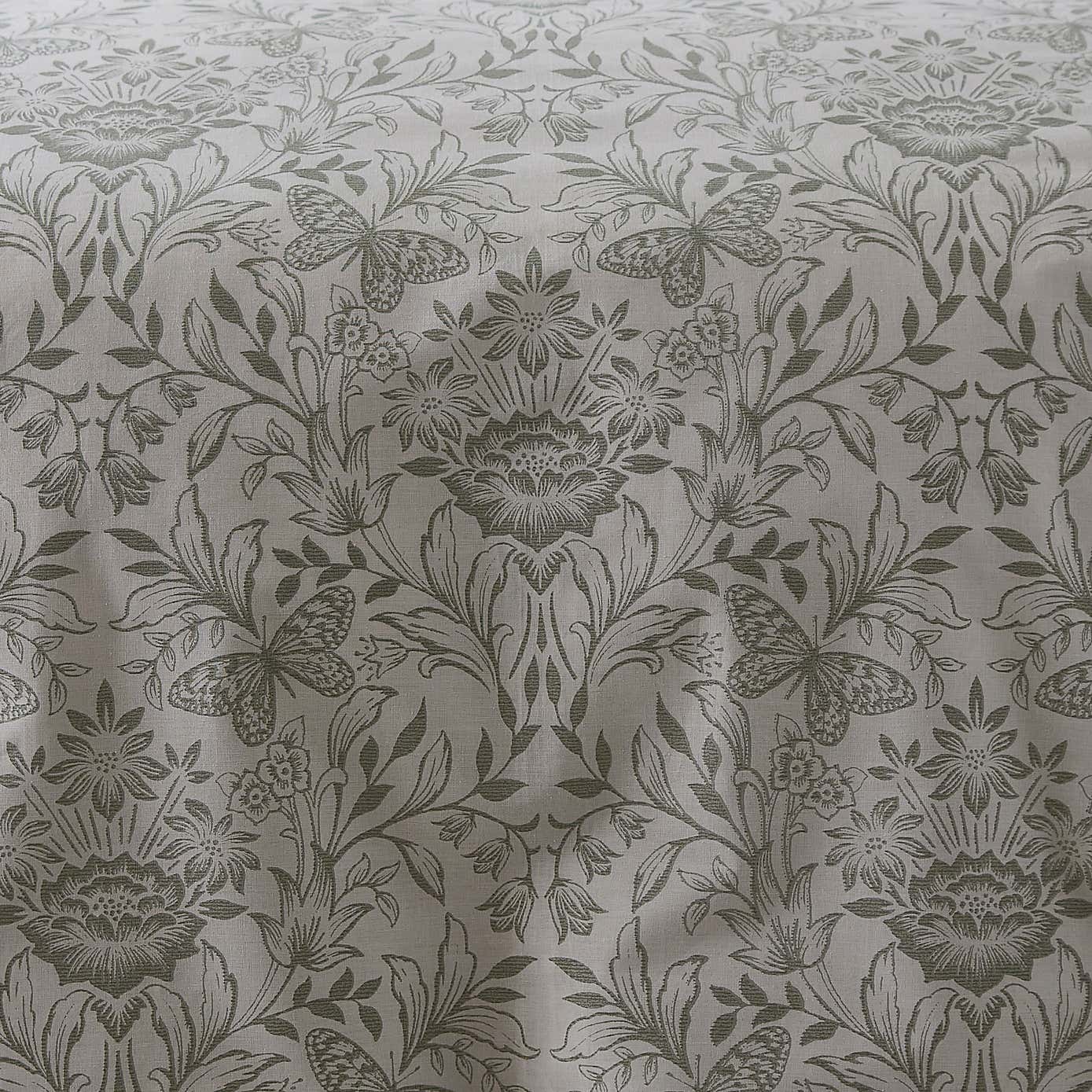 Evesham Green Duvet Cover and Pillowcase Set