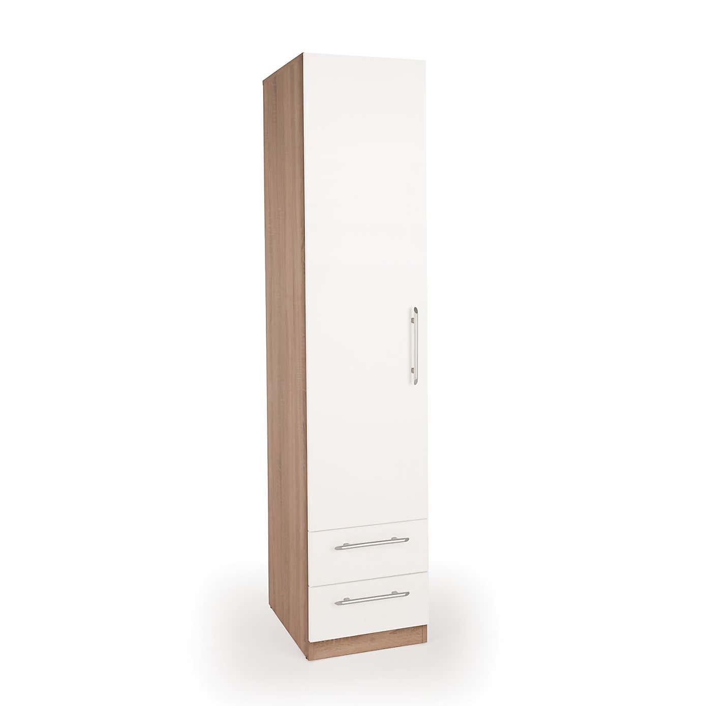 Hyde Single 2 Drawer Wardrobe