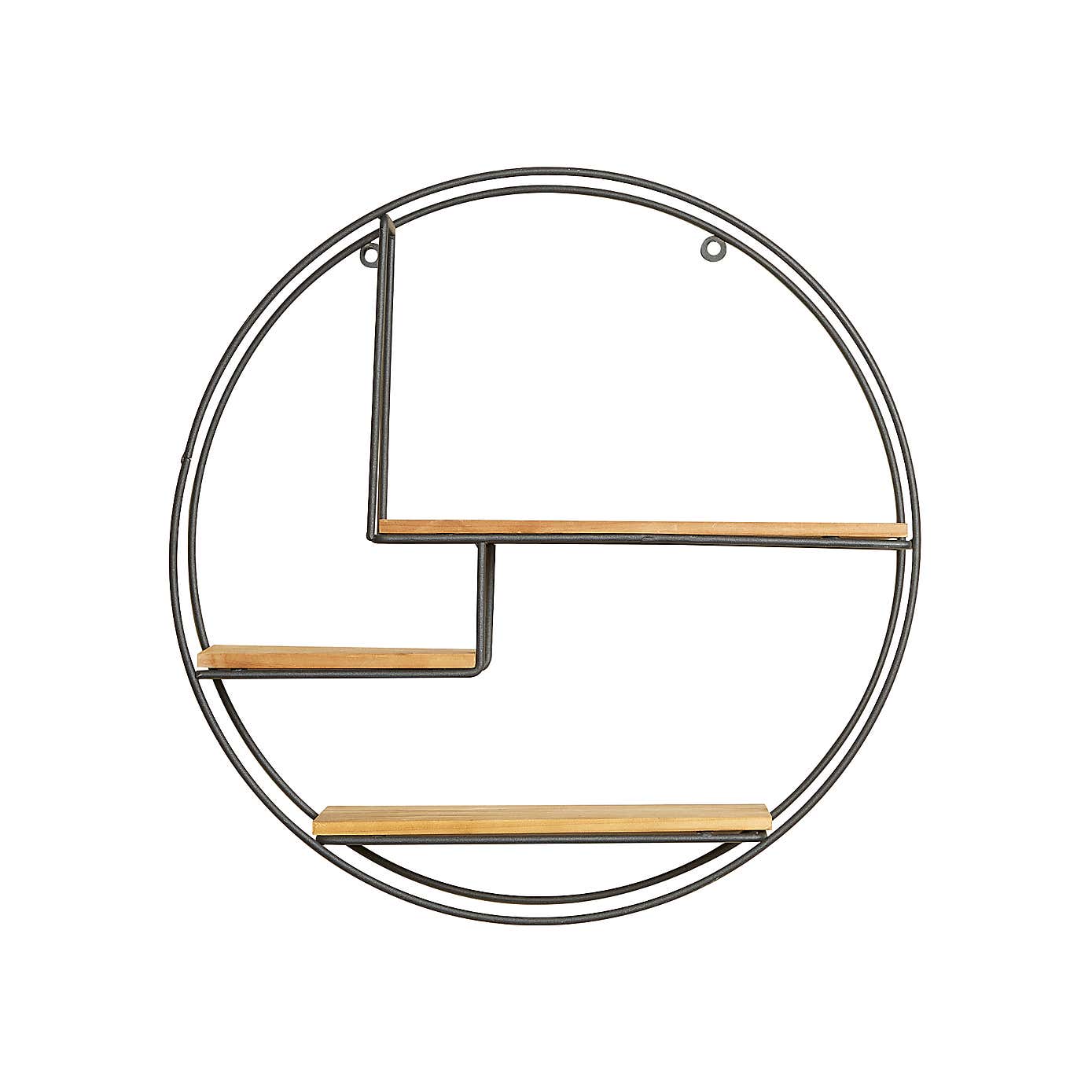 Industrial Large Circle Shelf