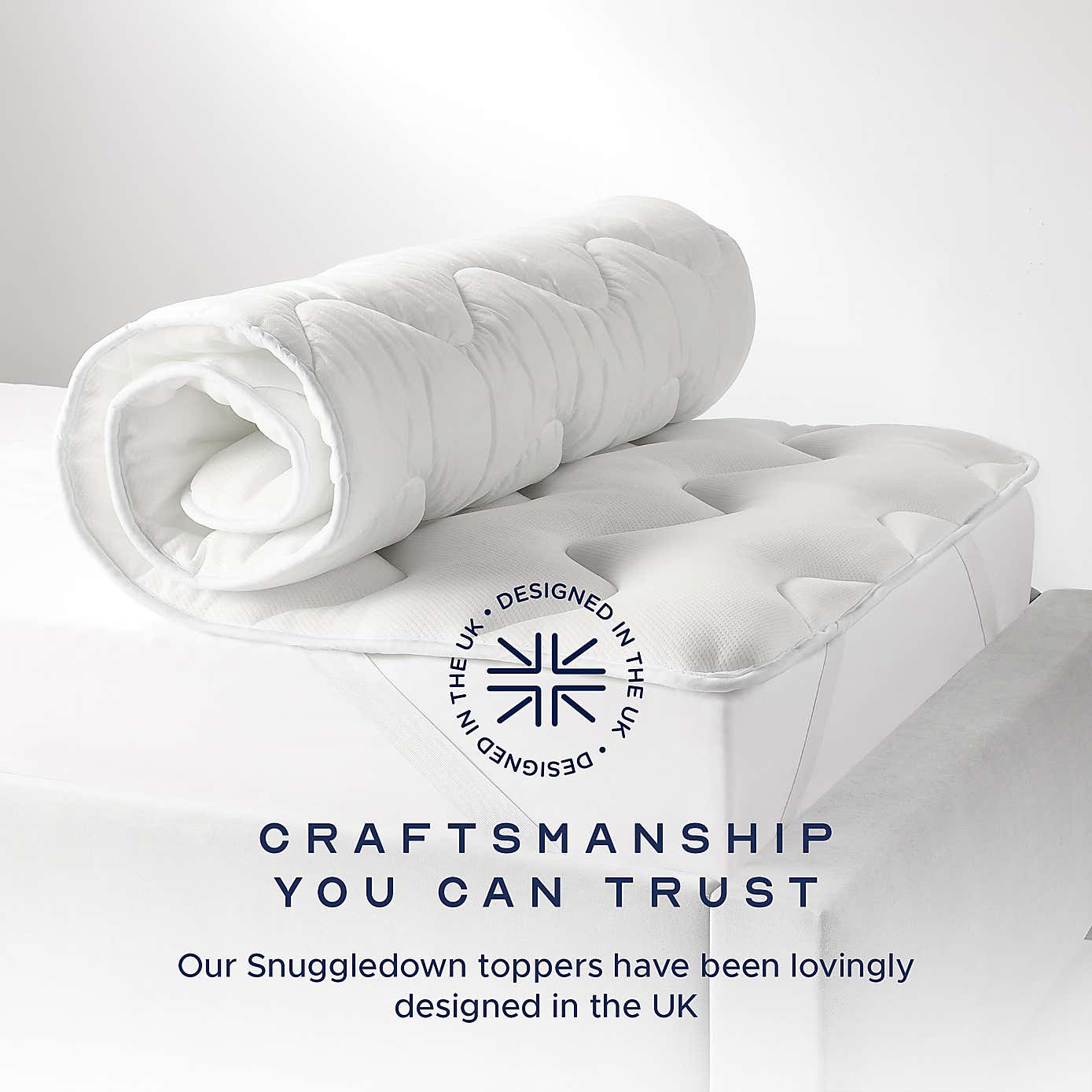 Snuggledown Scandi Knitted Hollowfibre Mattress Topper