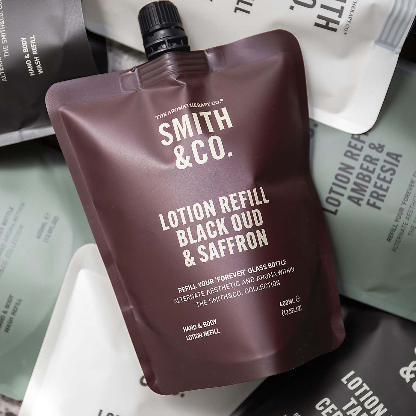 Smith & Co Black Oud & Saffron Hand & Body Wash Refill