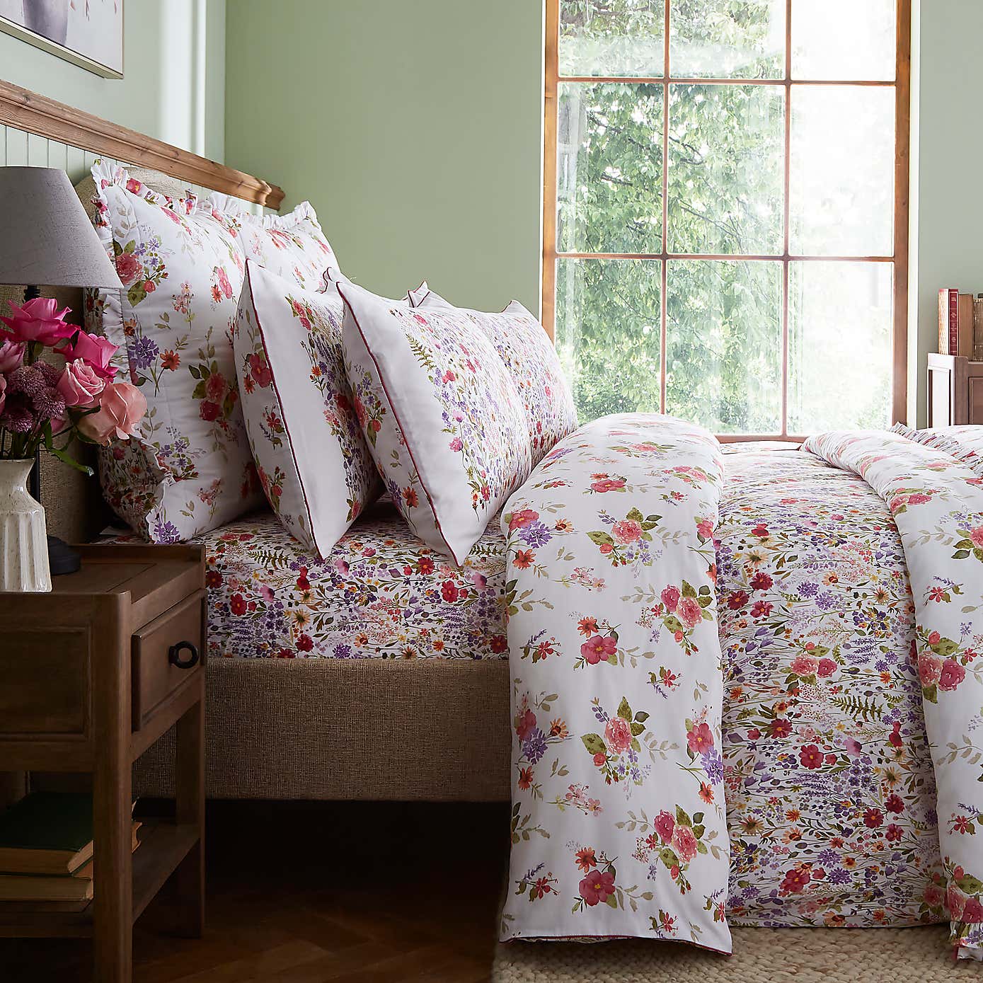 Dorma Modern Ditsy 100% Cotton Fitted Sheet