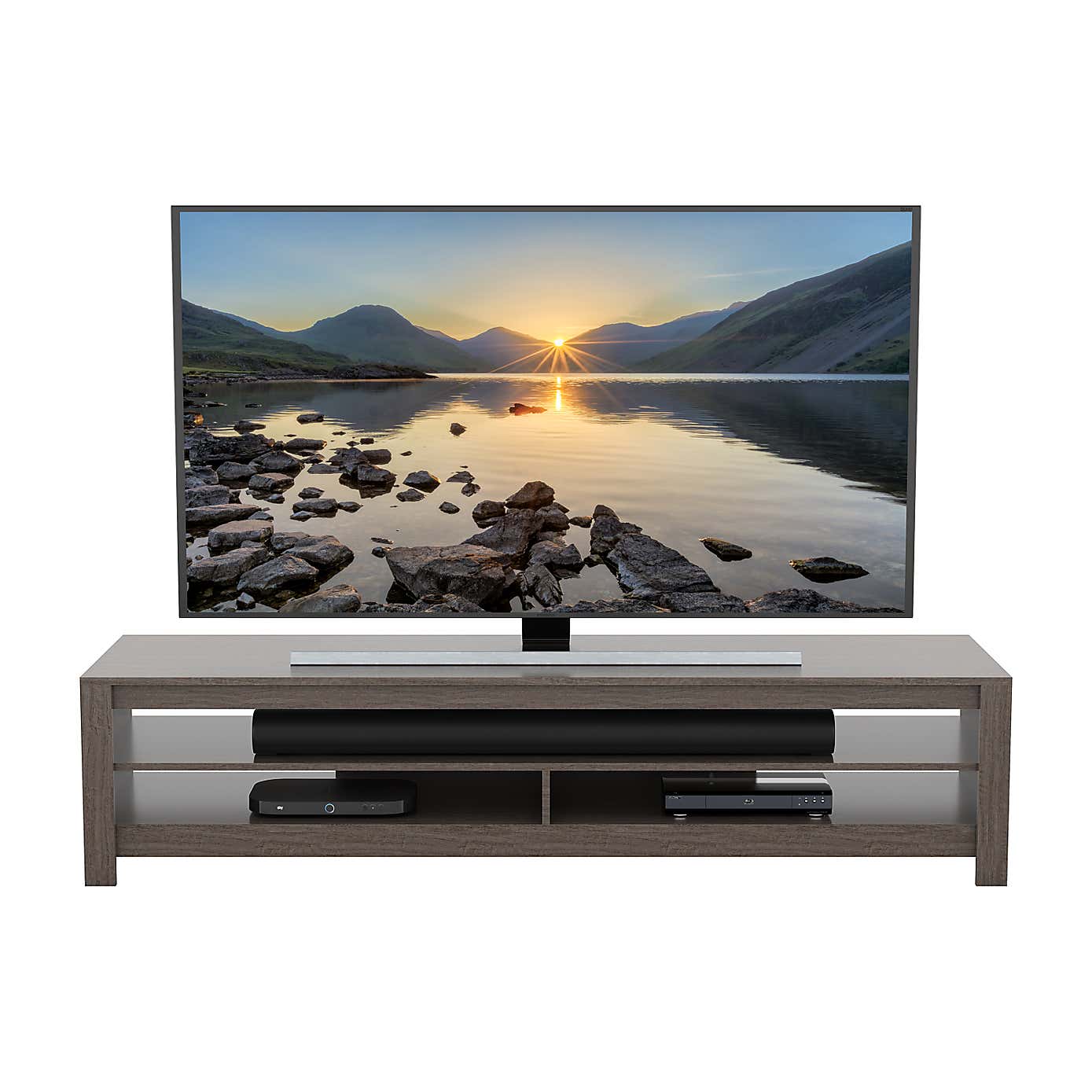 Calibre Wide TV Stand 180cm, Oak Effect