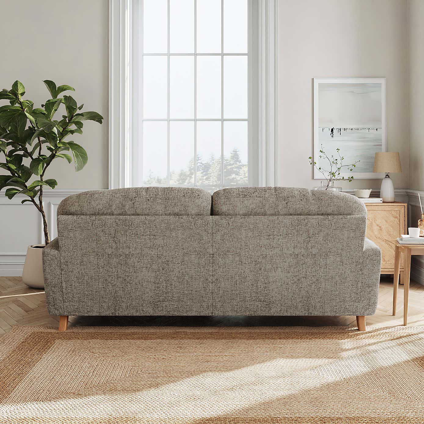 Martha Chunky Chenille Corner Chaise Sofa