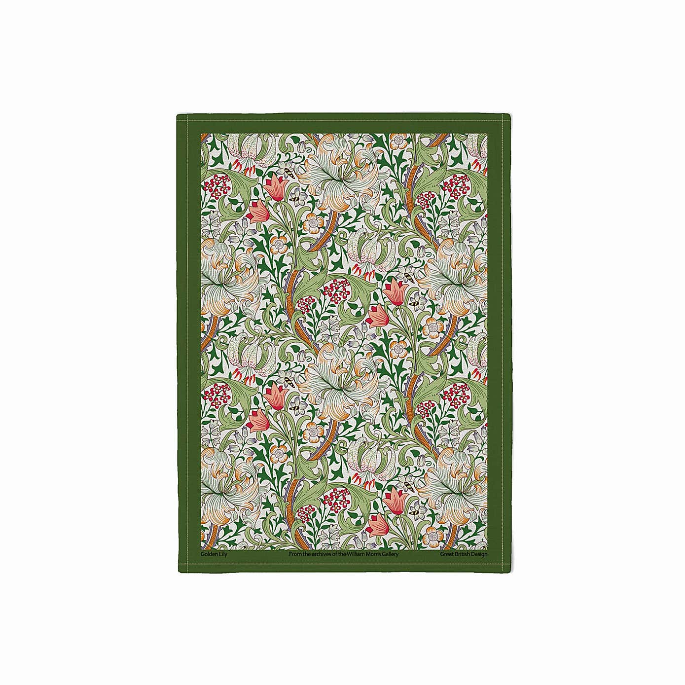William Morris Golden Lily Cotton Tea Towel