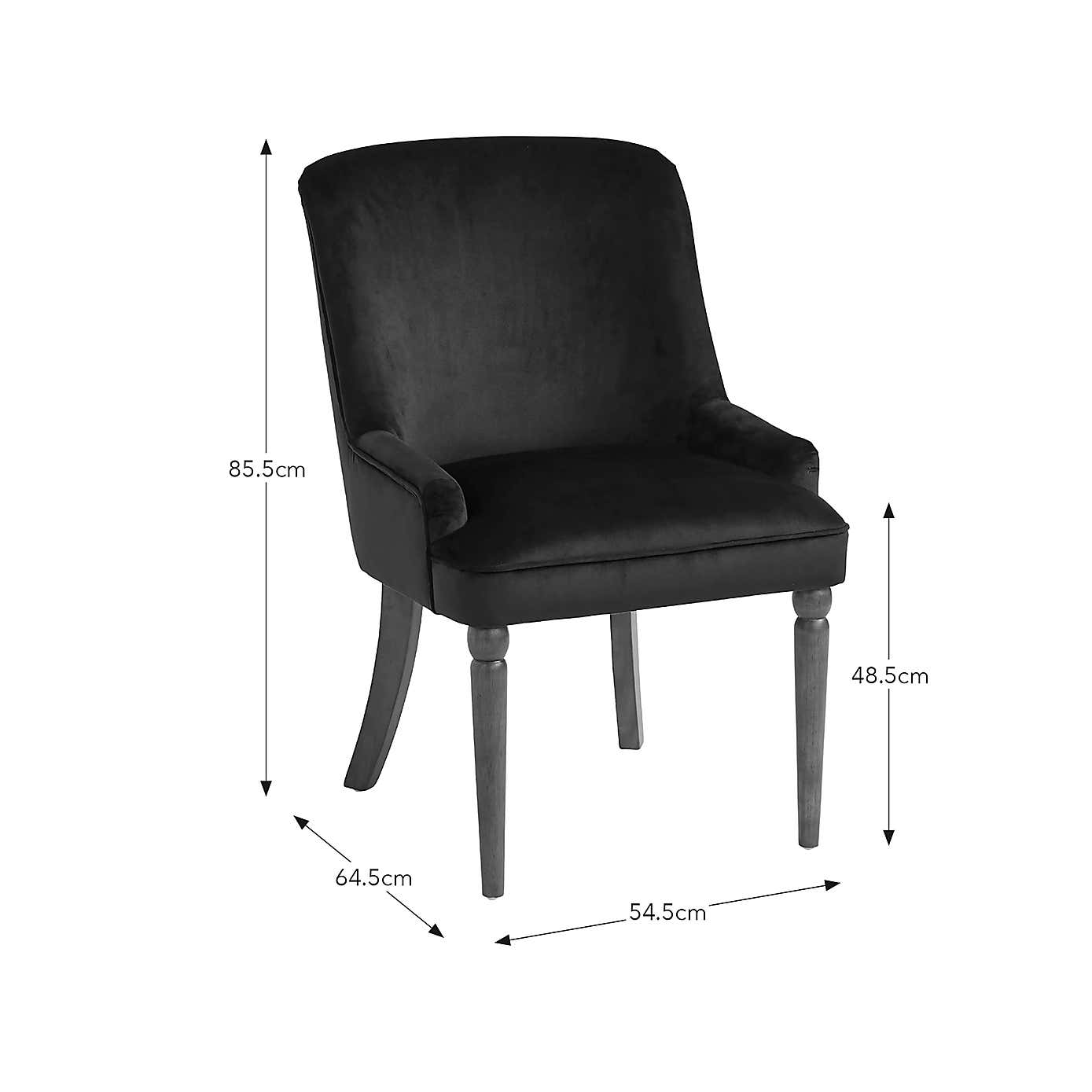 Beatrice Dining Chair, Velvet