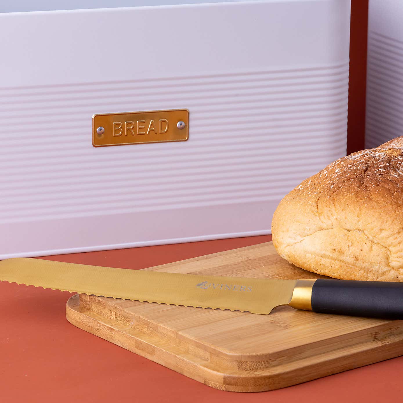 Otto Square Navy Bread Bin