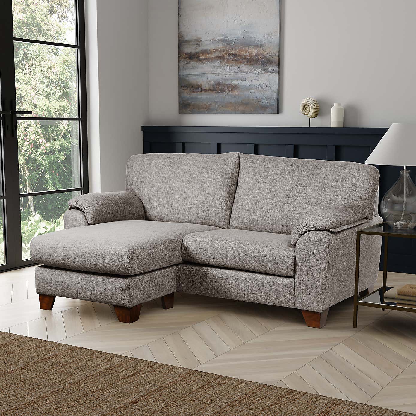 Meyer Tonal Weave Compact Corner Sofa