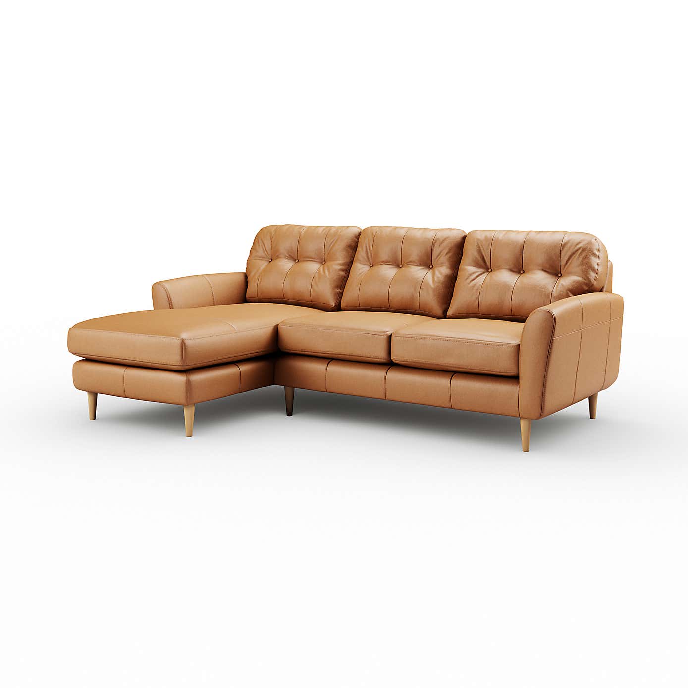 Sven Vintage Leather Large Corner Chaise Sofa