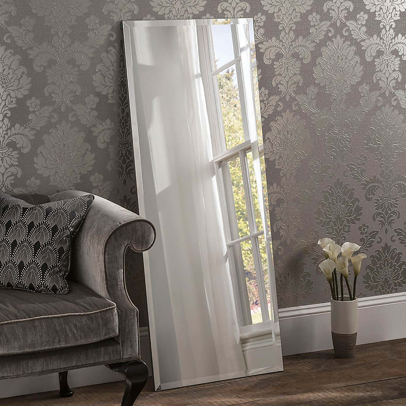 Yearn Bevelled Rectangle Full Length Leaner Mirror