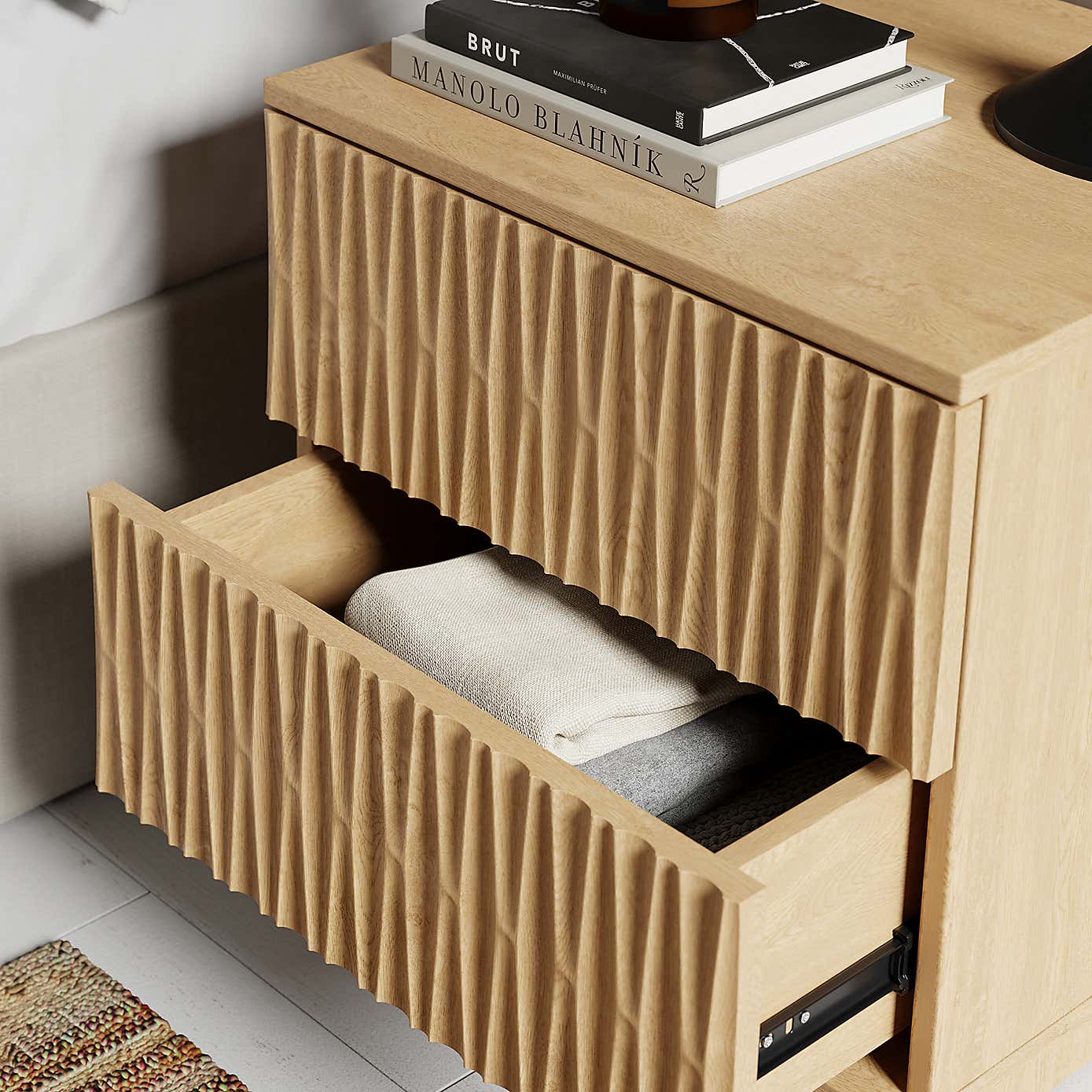 Inga 2 Drawer Bedside Table