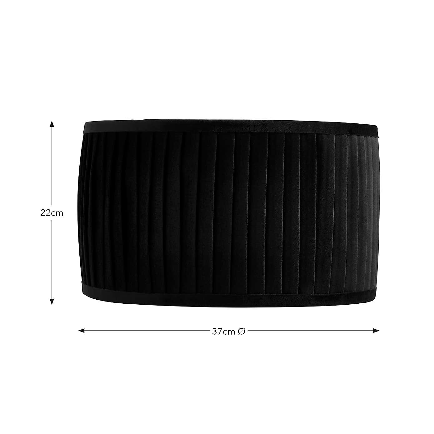 Sawyer Pleated Velvet Drum Lamp Shade