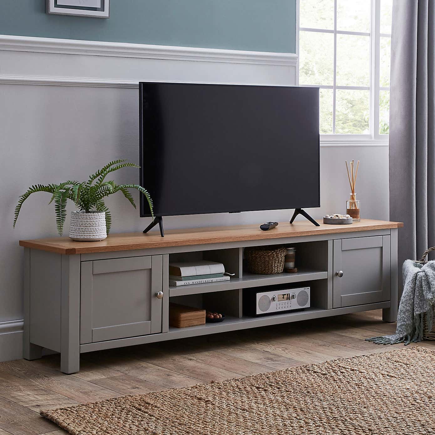 Bromley Grey Extra Wide TV Stand