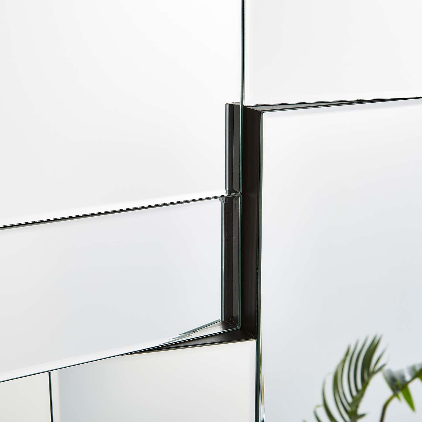 3D Squares Mirrored Wall Art