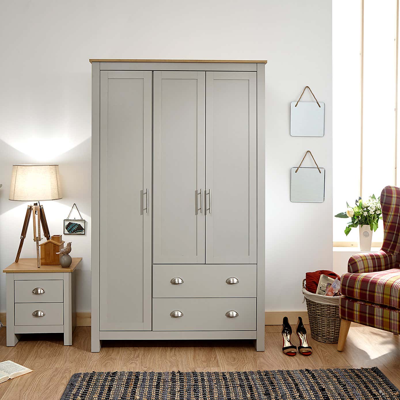 Lancaster Triple Wardrobe