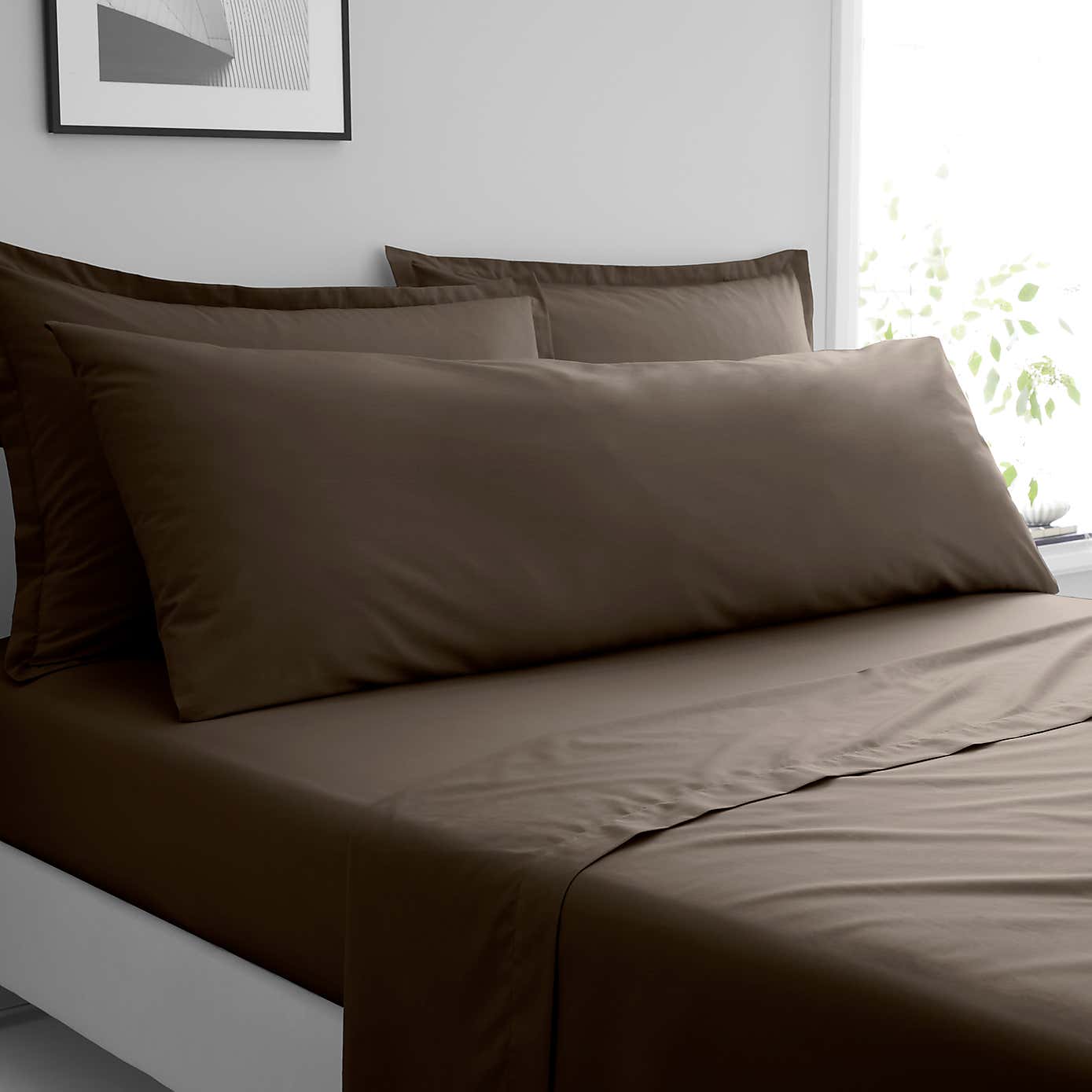 Pure Cotton Large Bolster Pillowcase