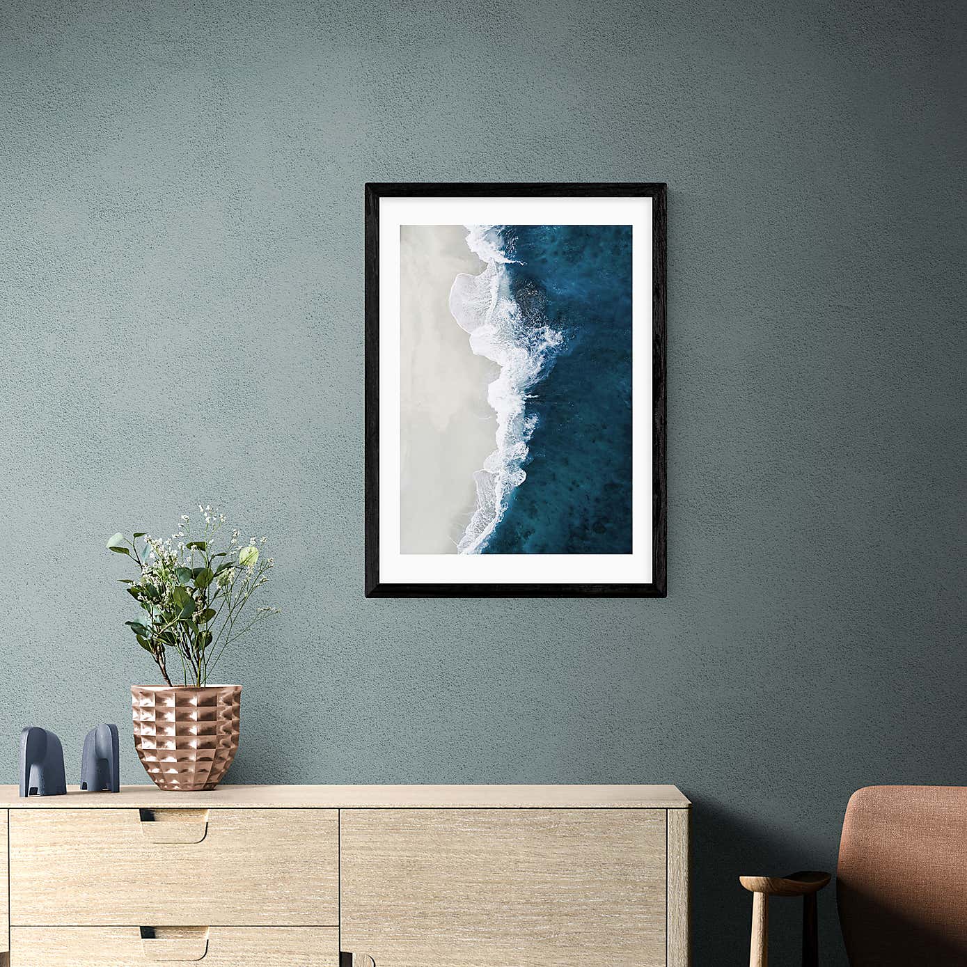 East End Prints Ocean Aerial Print
