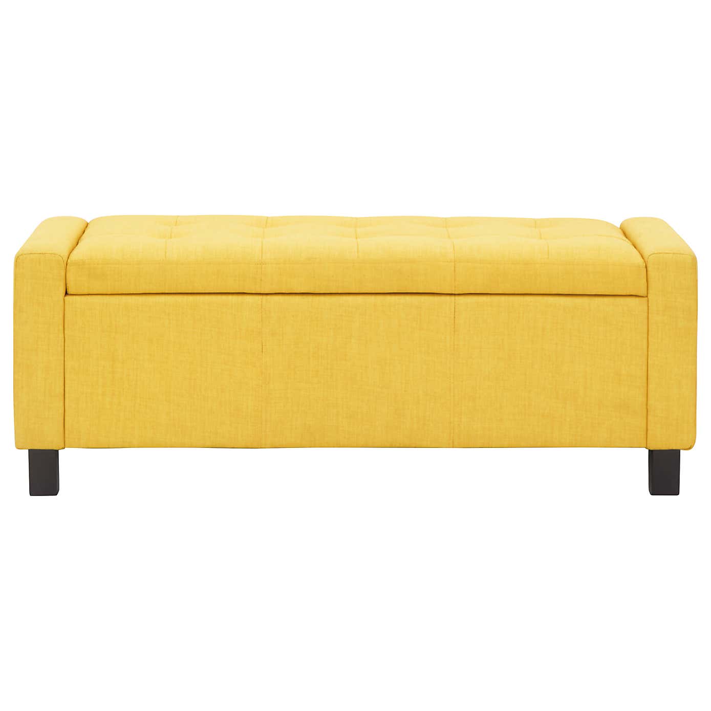 Verona Upholstered Ottoman Bench Mustard