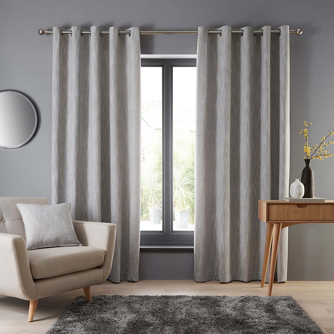 Elements Jenson Eyelet Curtains
