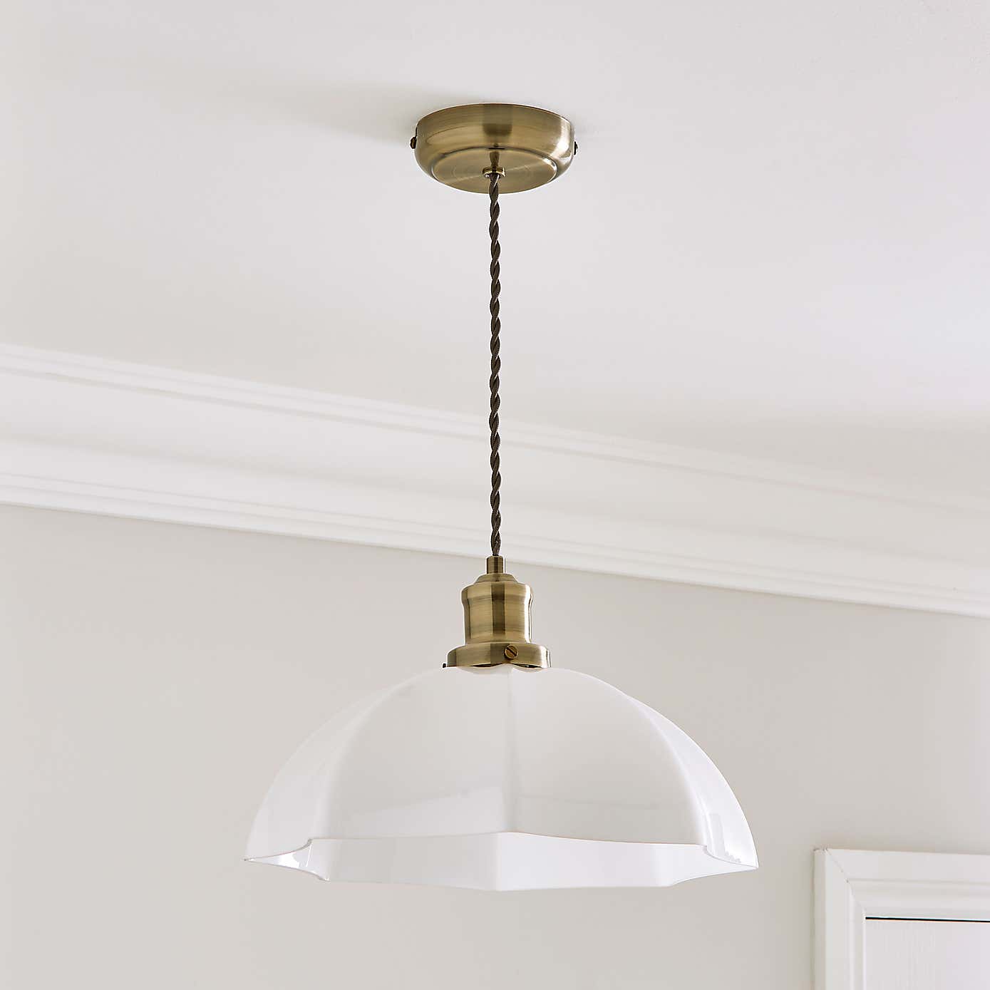 Hartfield 1 Light Pendant Ceiling Fitting, 32cm