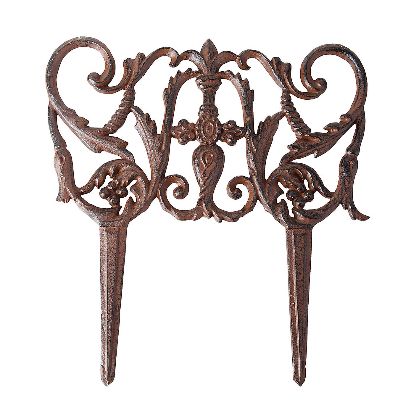 Fallen Fruits Cast Iron Decorative Lawn Edging