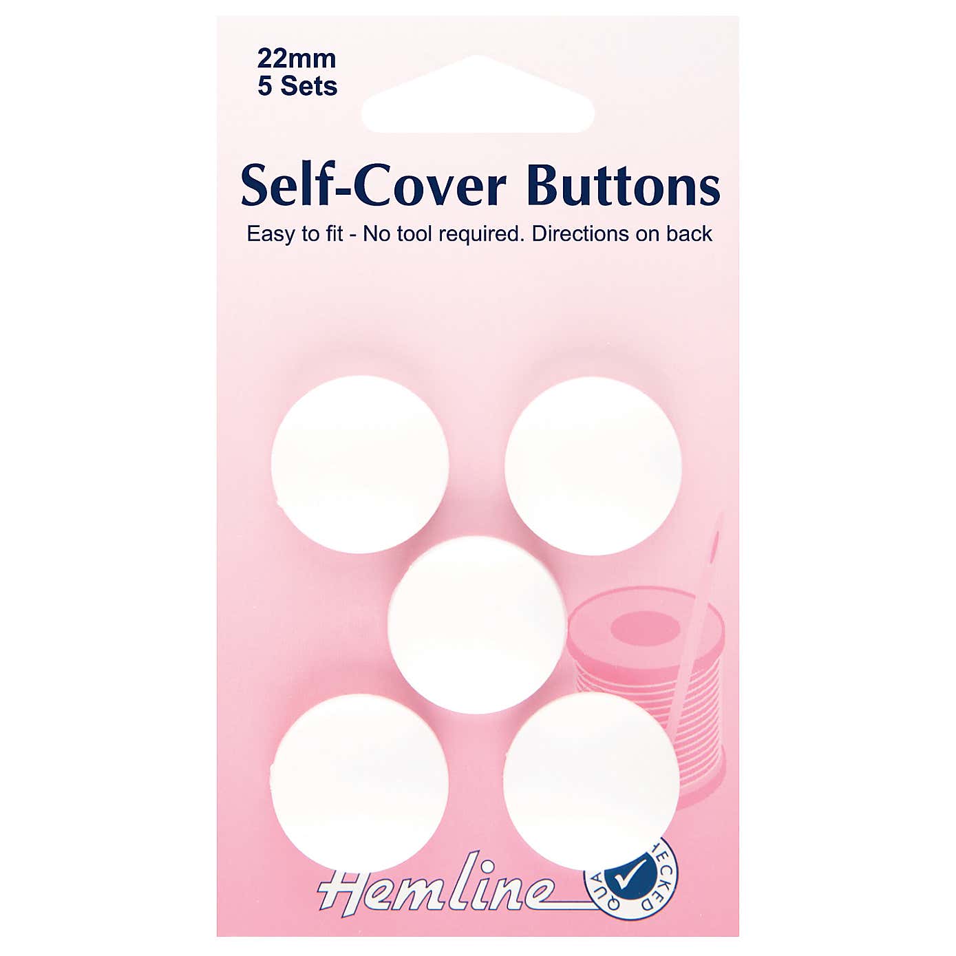 Hemline Self-Cover Buttons 22mm