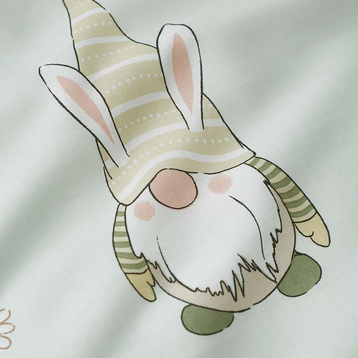 Catherine Lansfield Spring Gnomes Reversible Duvet Cover & Pillowcase Set