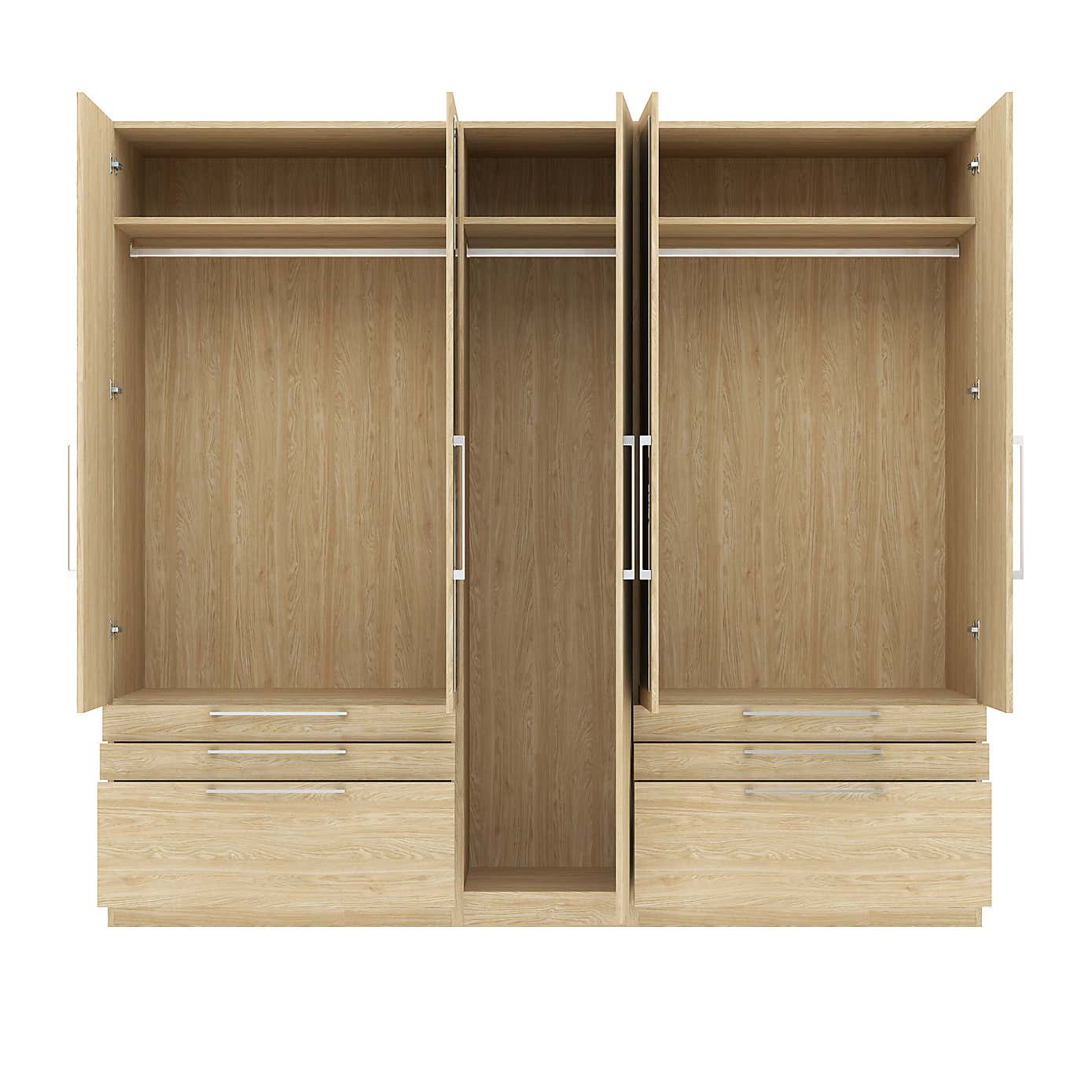 Foster 5 Door 6 Drawer Wardrobe