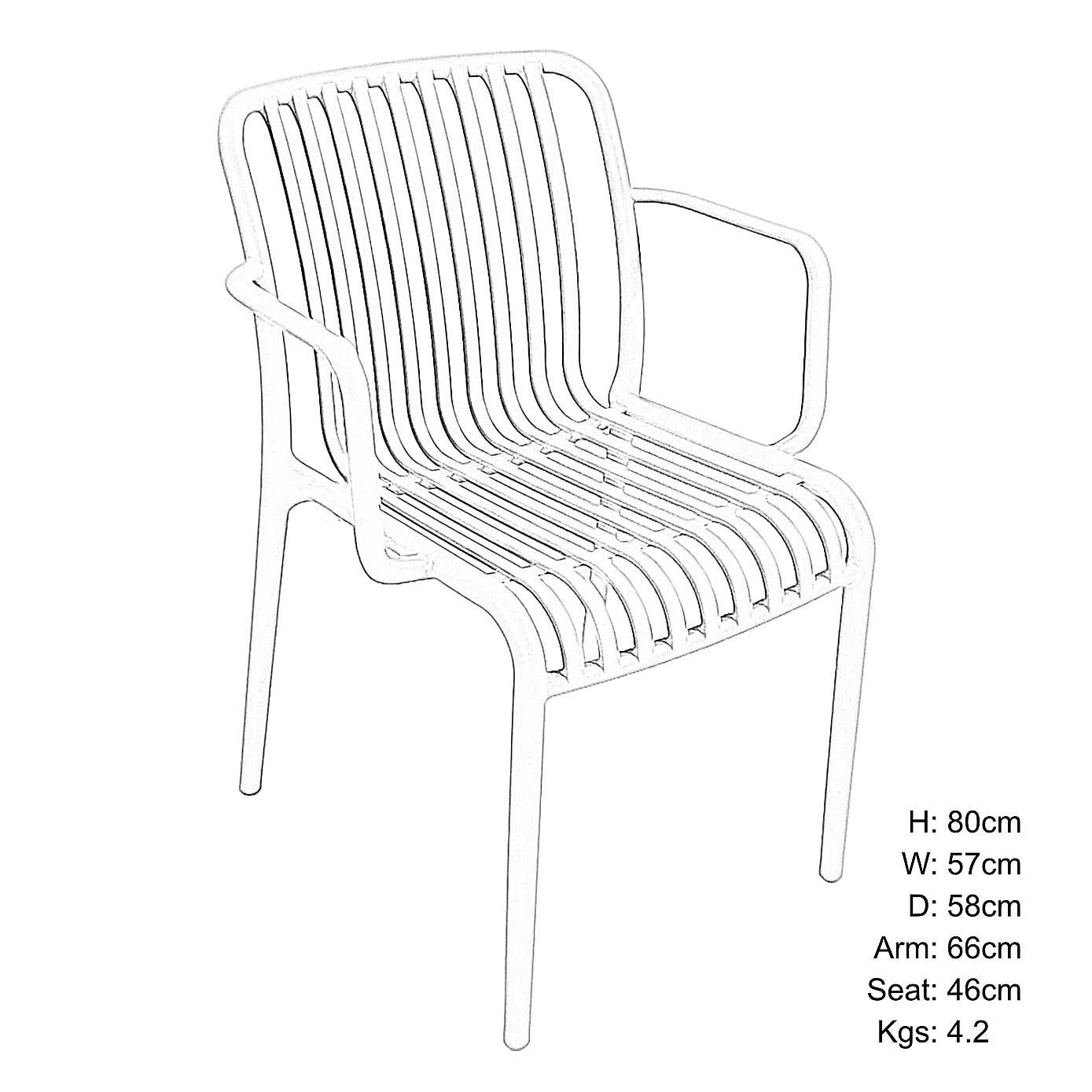 Modura Alma Set of 2 Chairs