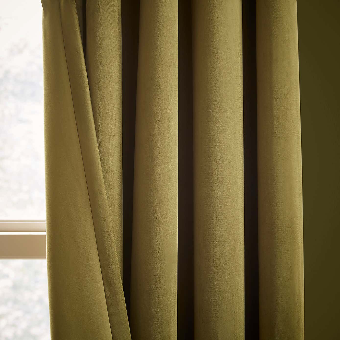 Recycled Velour Eyelet Curtains