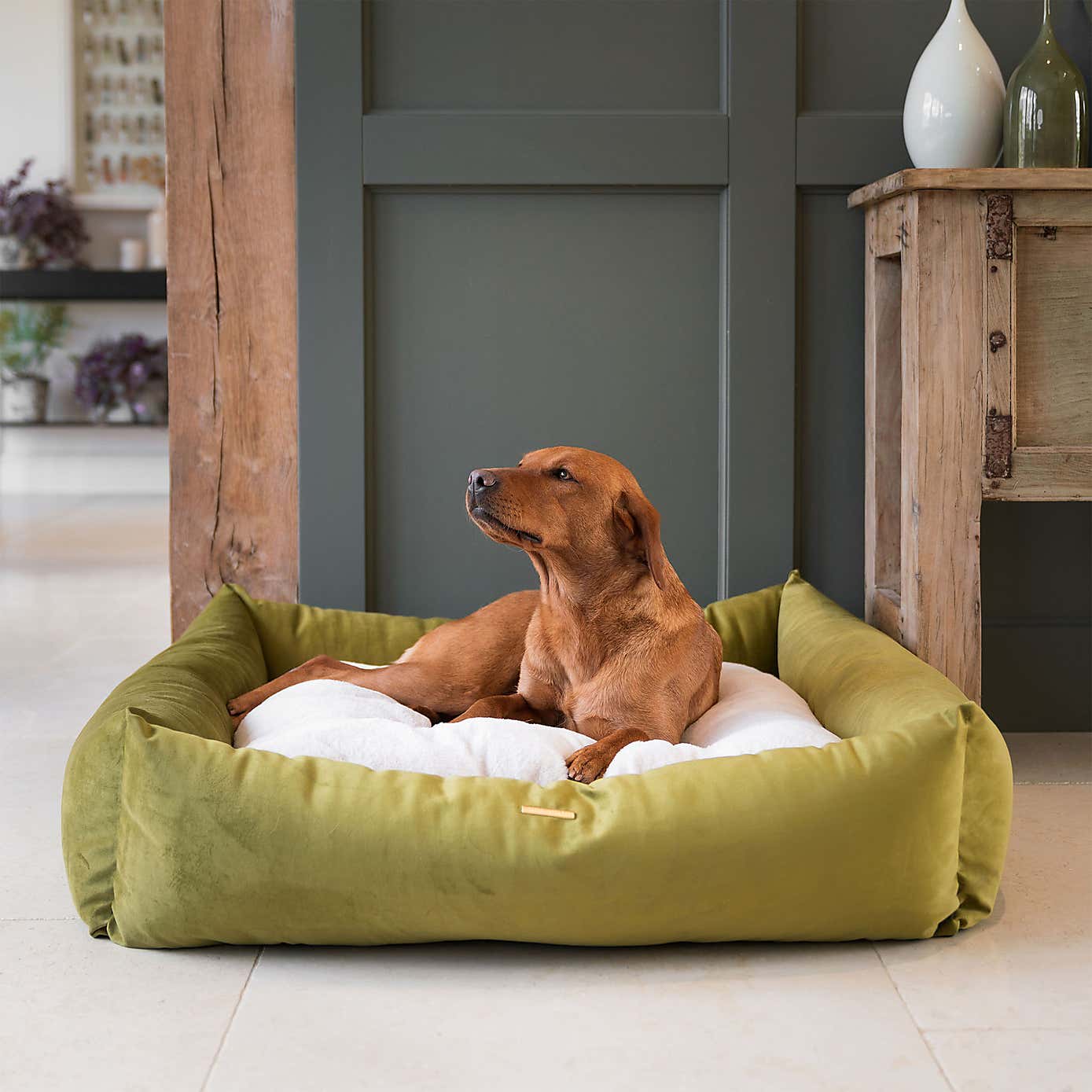Lords and Labradors Velvet Box Dog Bed