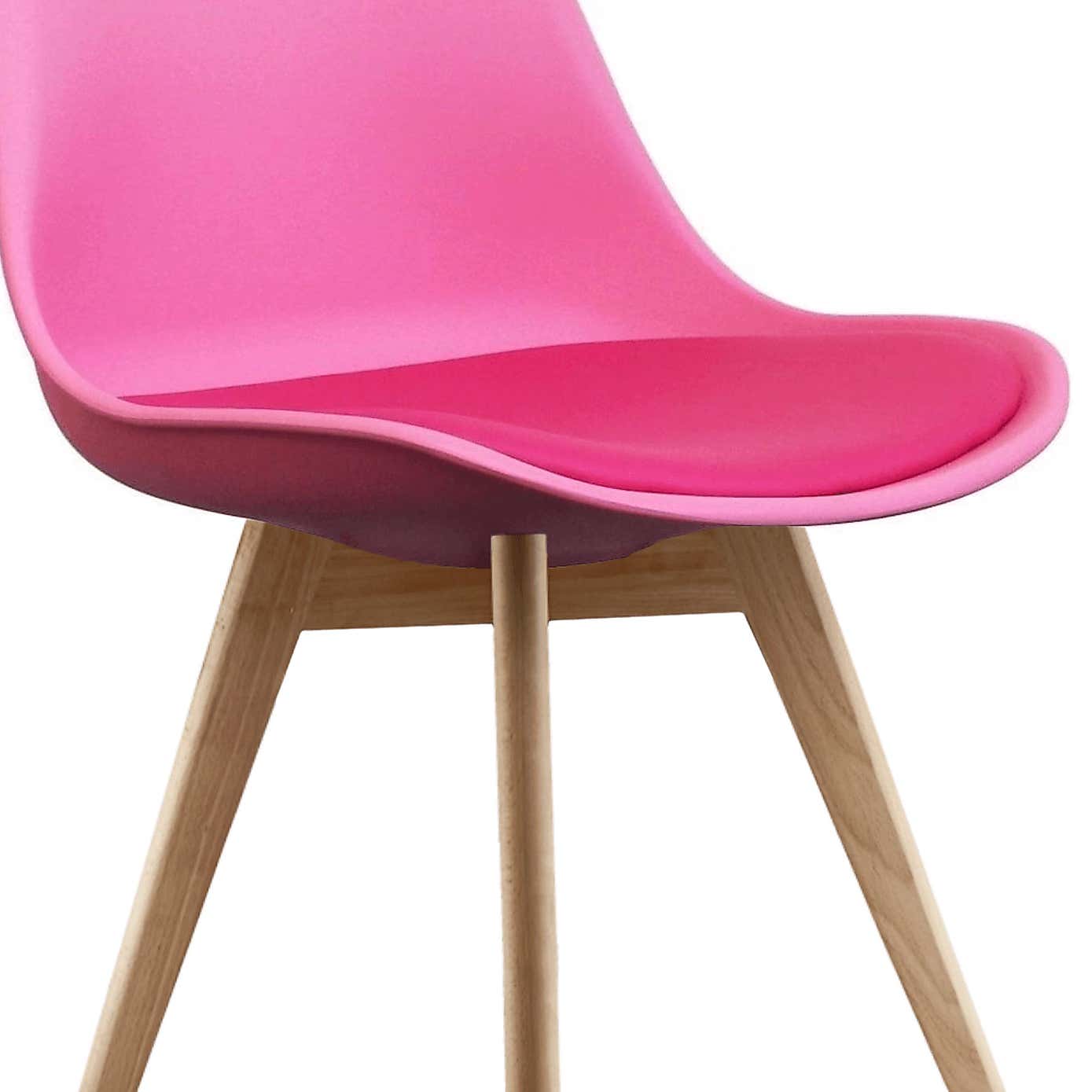 Fusion Living Soho Plastic Dining Chair with Squared Legs