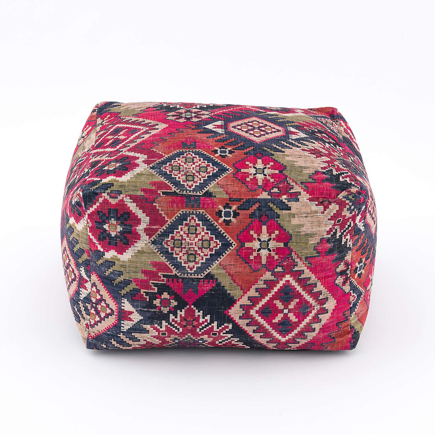 Hester Kilim Cube Pouffe