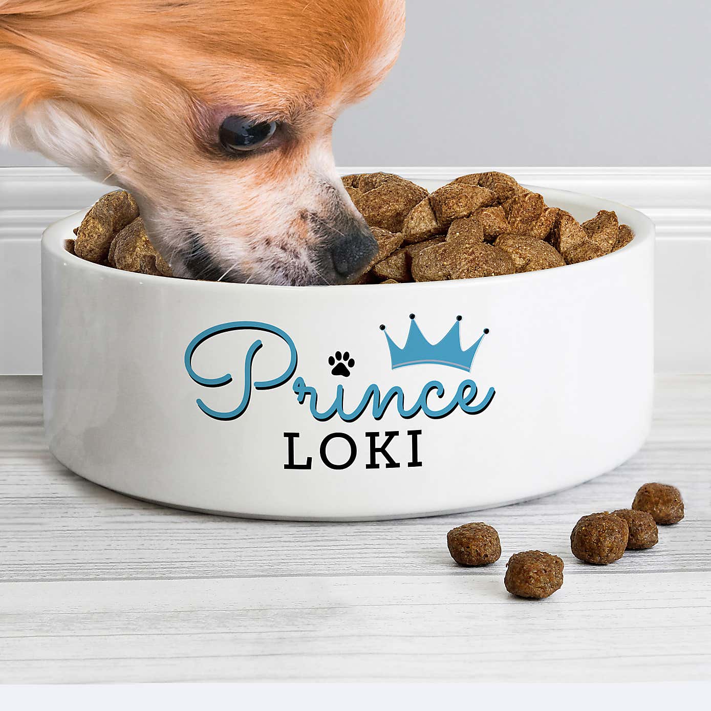 Personalised Prince Ceramic Pet Bowl