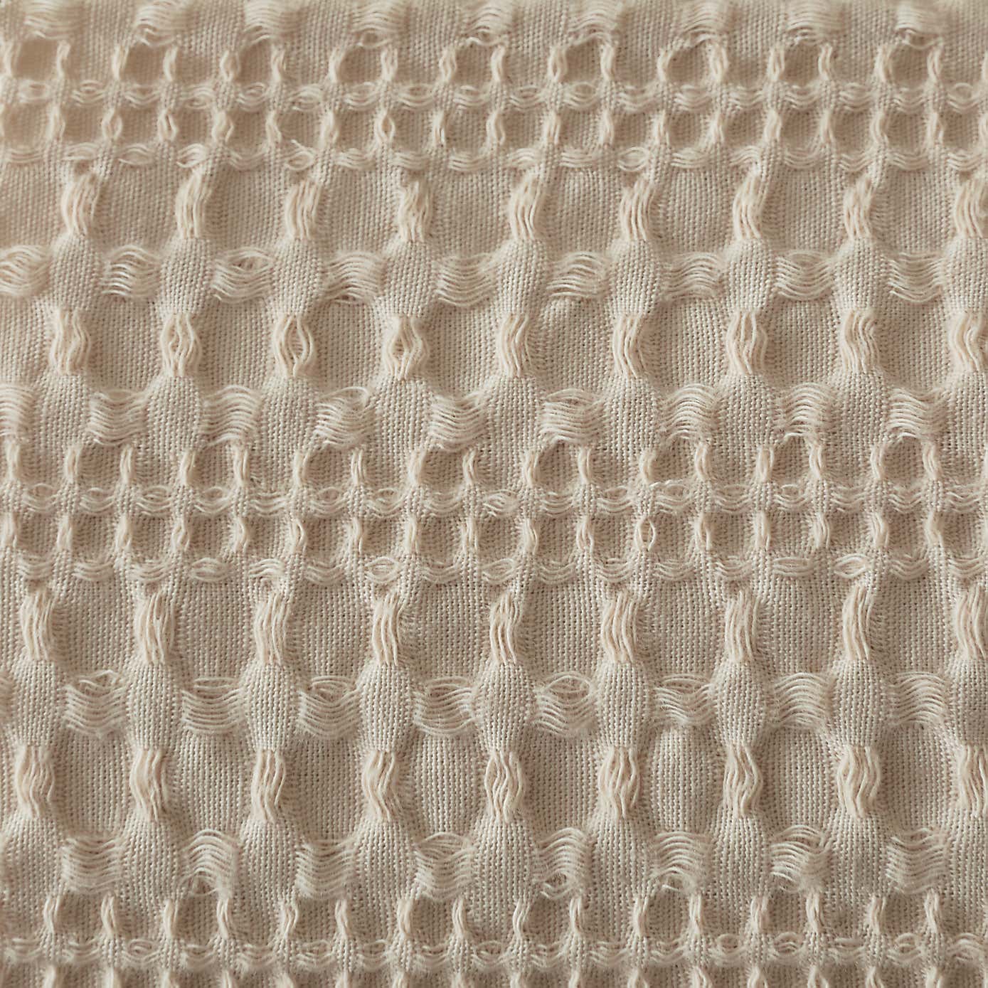 Amberley Waffle Cotton Silver Duvet Cover and Pillowcase Set