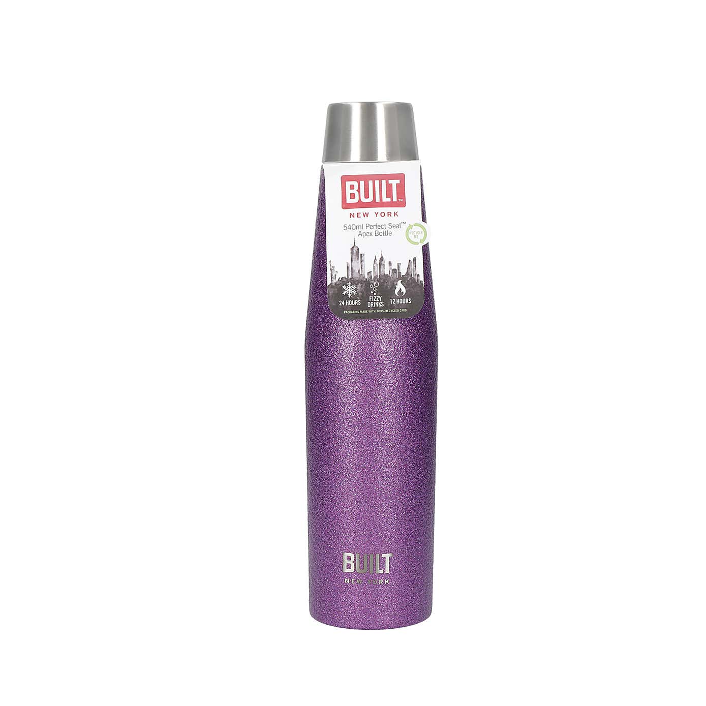 Built Stainless Steel Leakproof Insulated Glitter Water Bottle