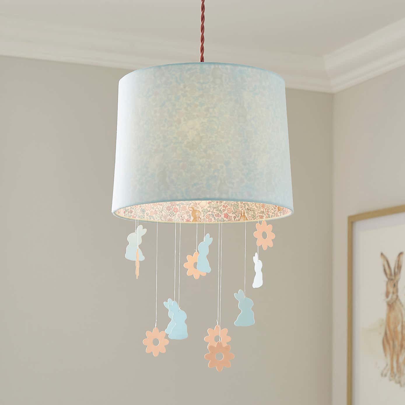 Ditsy Bunnies Mobile Lamp Shade