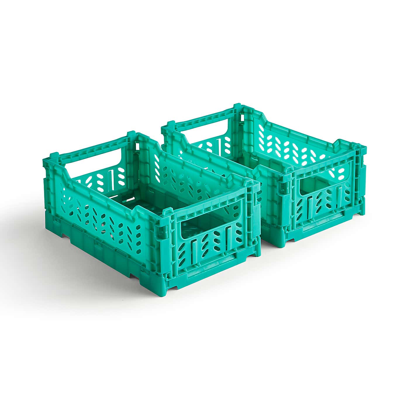 Pack of 2 Foldable Crates