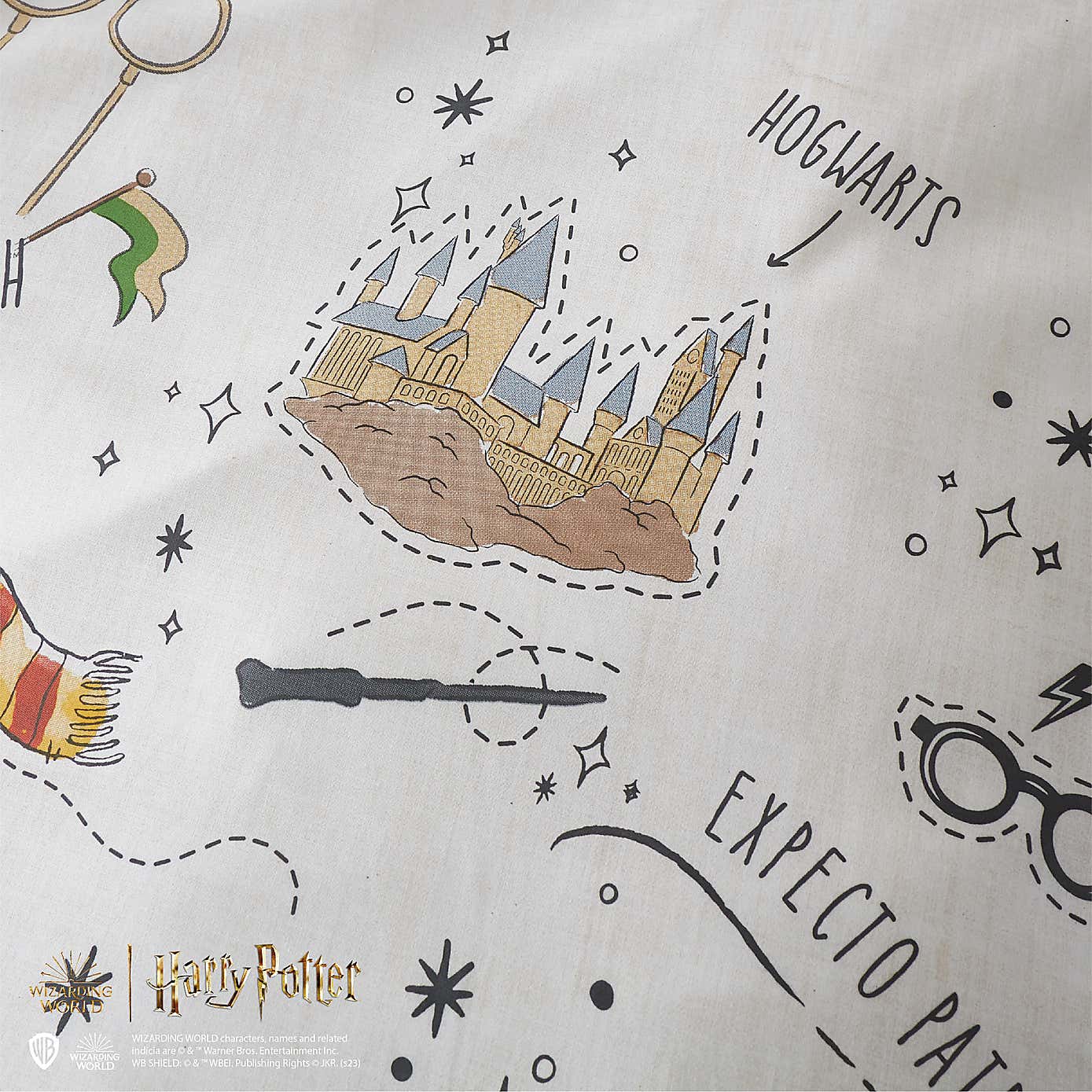 Harry Potter Doodle Duvet Cover and Pillowcase Set