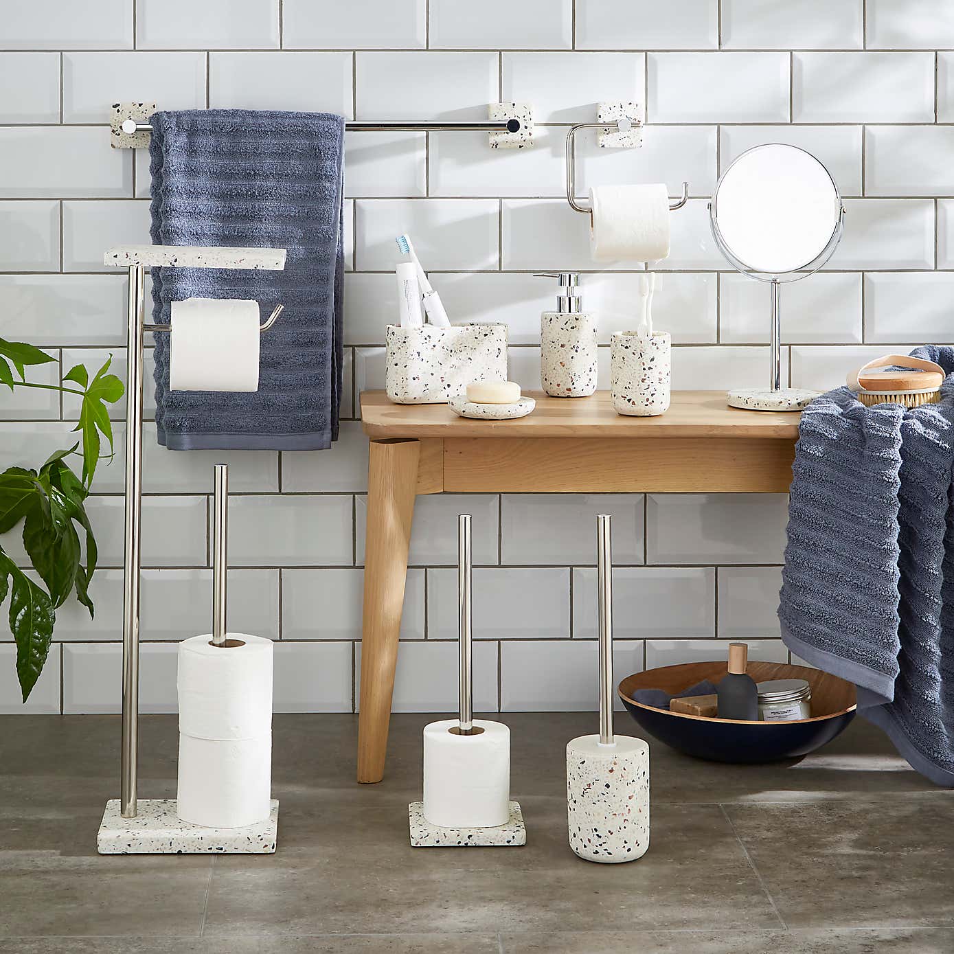 Terrazzo Natural Towel Rail