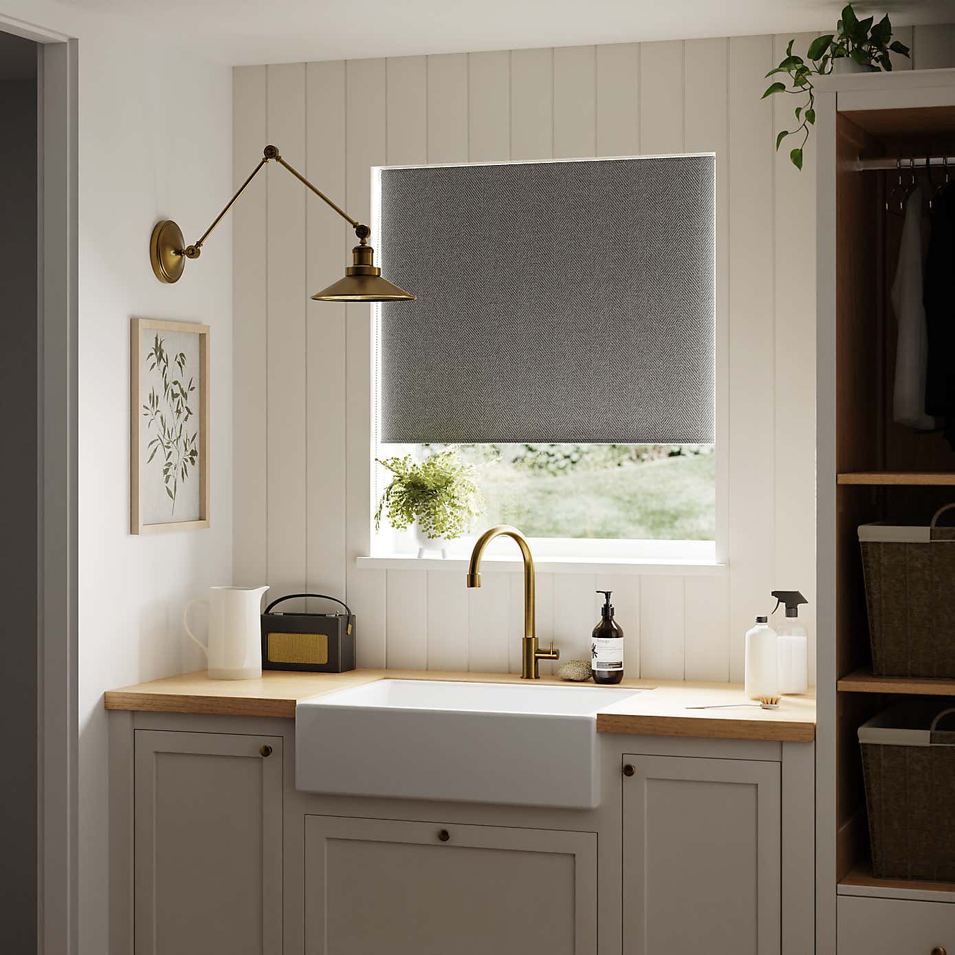 Chevron Blackout Roller Blind