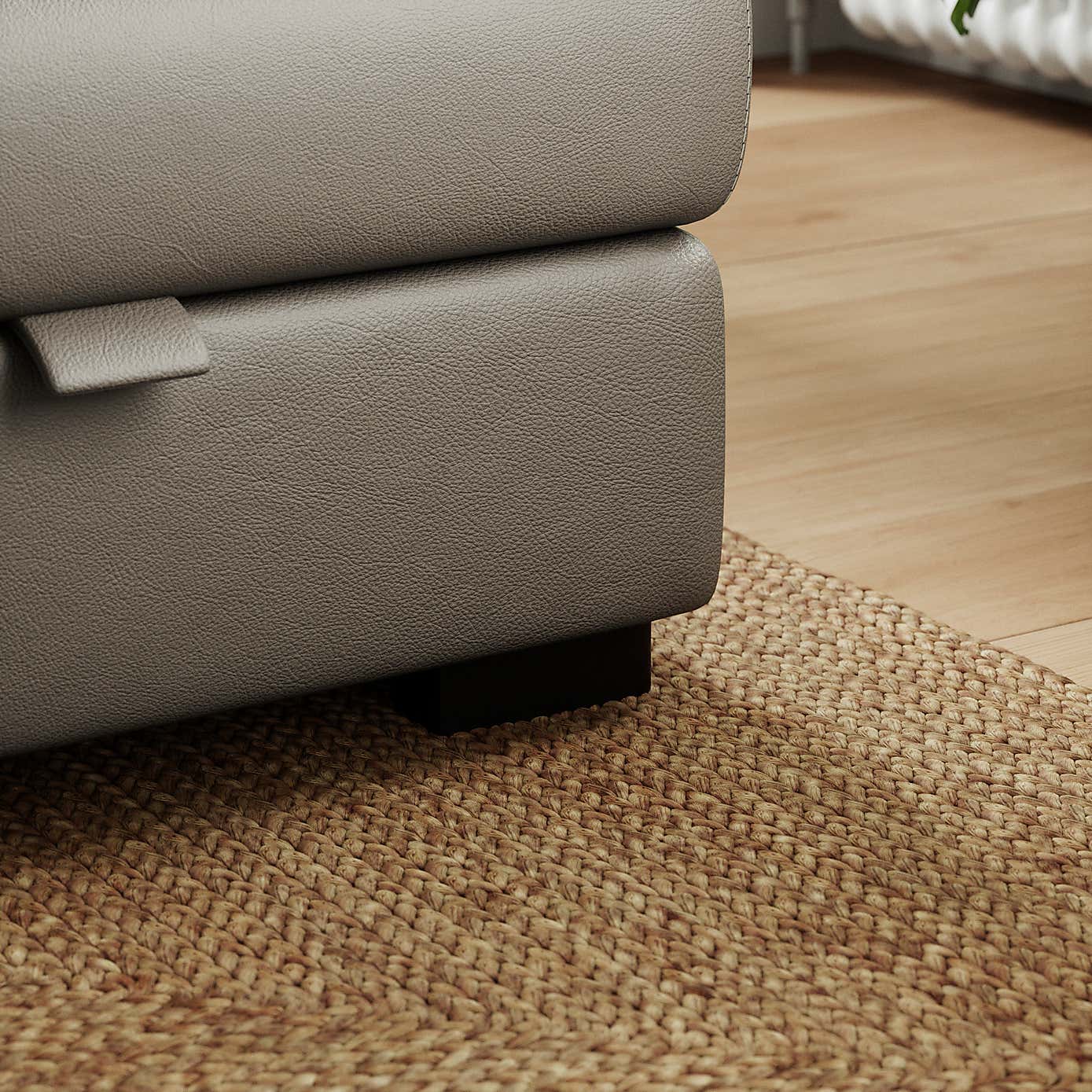 Carson Classic Leather Footstool