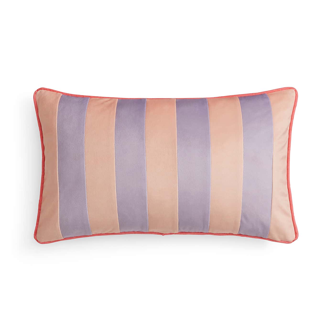 Striped Velvet Rectangle Cushion