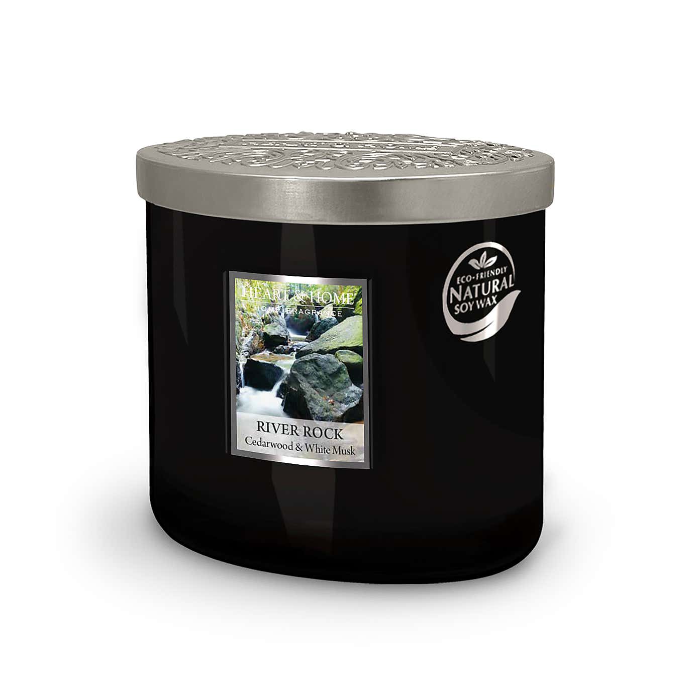 Heart and Home Ellipse River Rock Multi Wick Candle