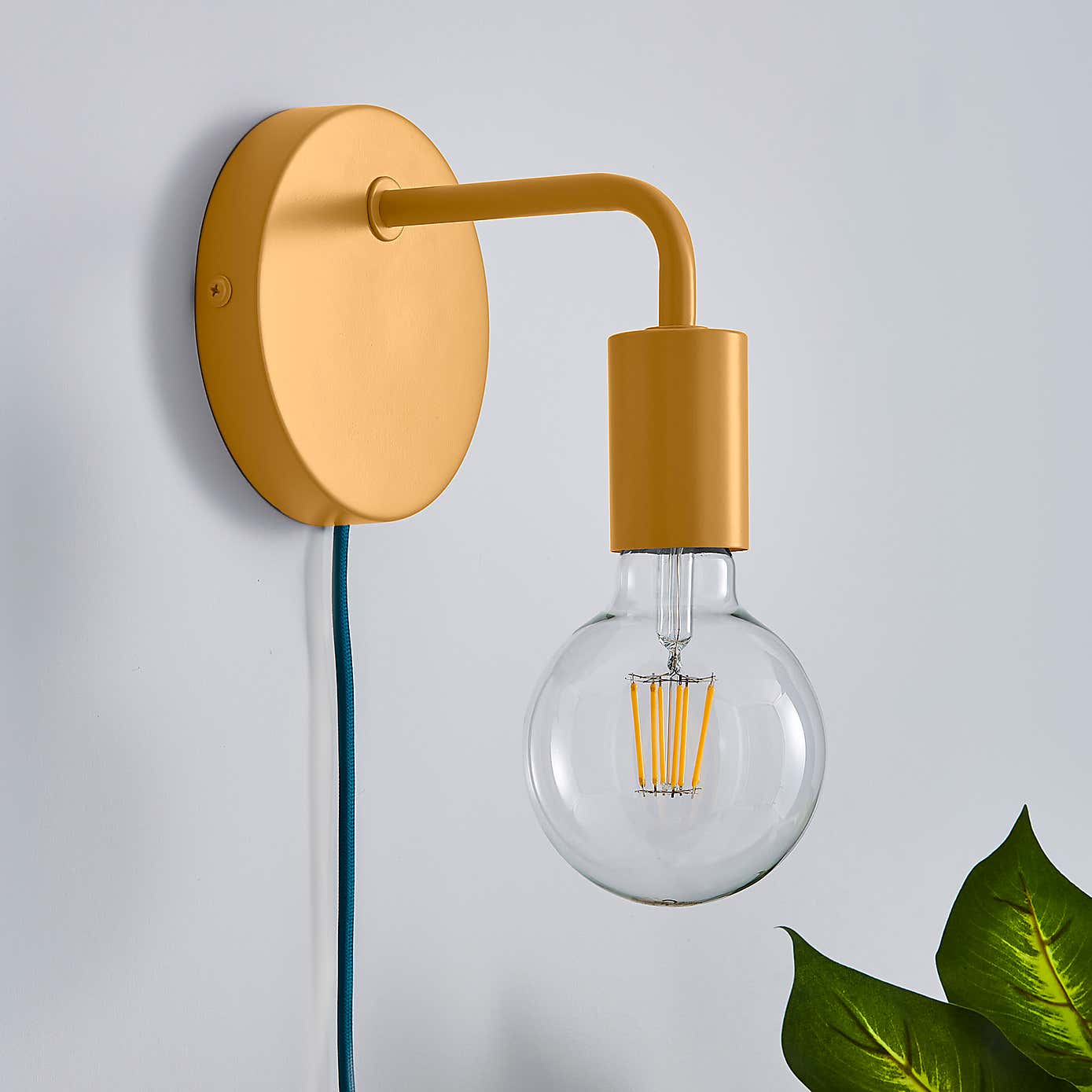Grey Koppla Plug-in Wall Light