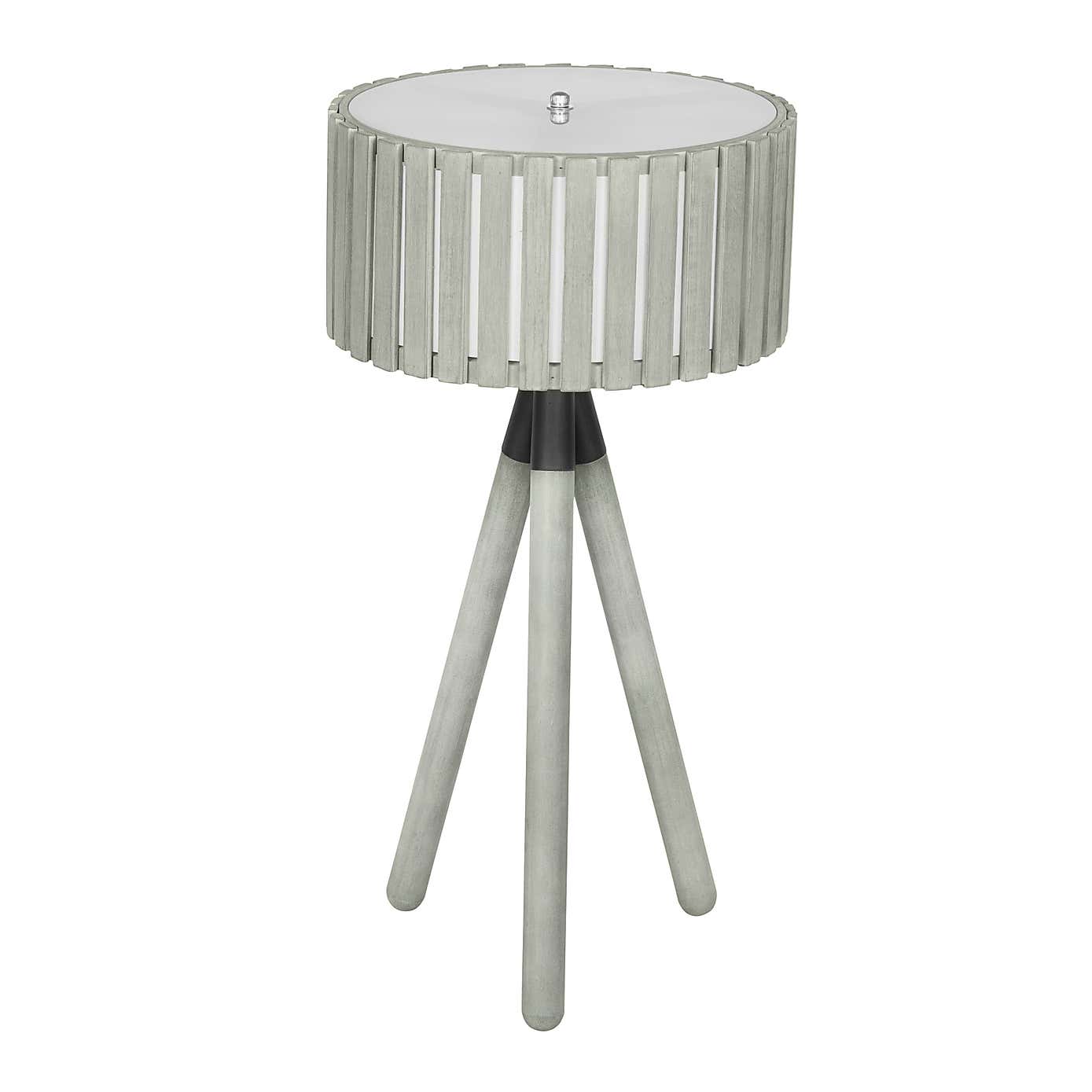 Rabanne Wooden Slat Tripod Table Lamp